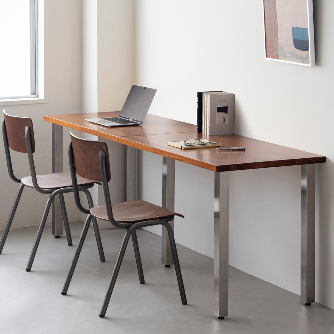 THE TABLE / ラバーウッド ブラウン × Stainless THE TABLE / ラバーウッド ブラウン × Stainless – KANADEMONO