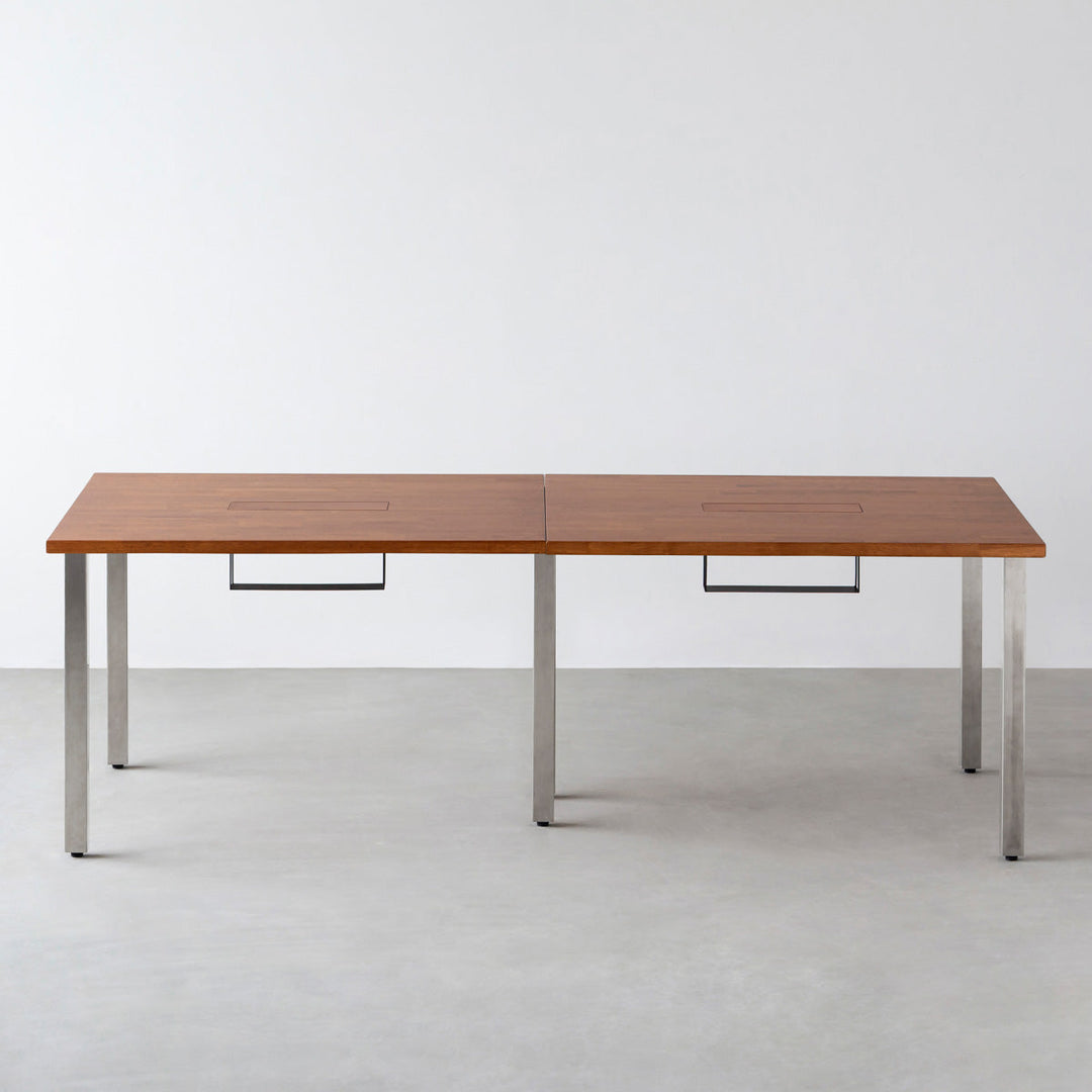 THE TABLE / ラバーウッド ブラウン × Stainless × W181 - 300cm THE TABLE / ラバーウッド ブラウン × Stainless × W181 - 300cm