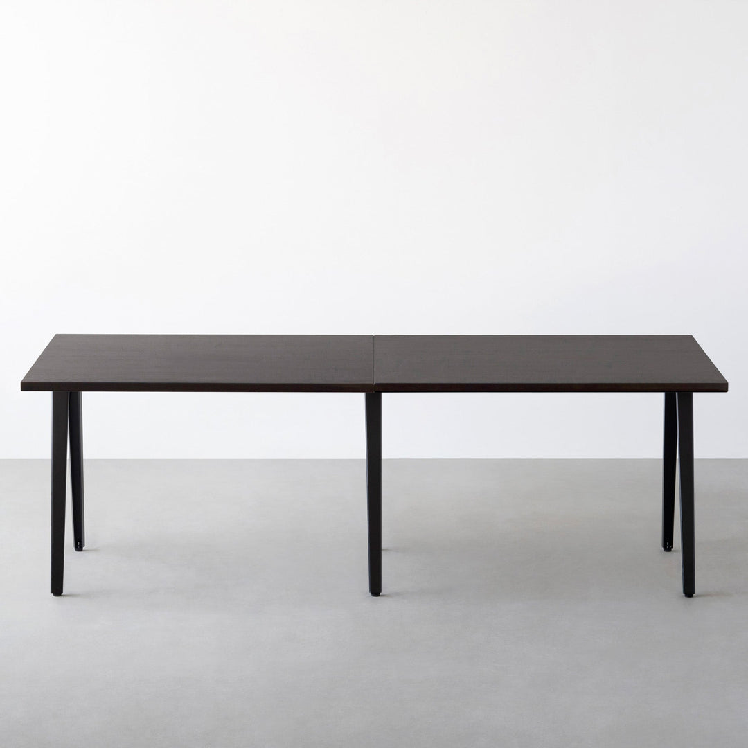 THE TABLE / ラバーウッド ブラックブラウン × Black Steel