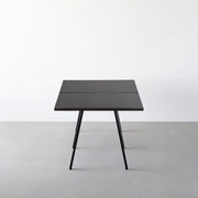 THE TABLE / ラバーウッド ブラックブラウン × Black Steel × W181 - 300cm