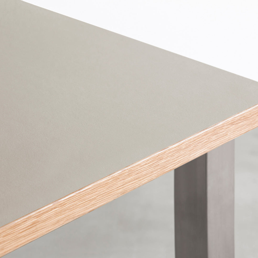 THE TABLE / リノリウム ベージュ・グレー系 × Stainless × W181 THE TABLE / リノリウム ベージュ・グレー系 × Stainless × W181
