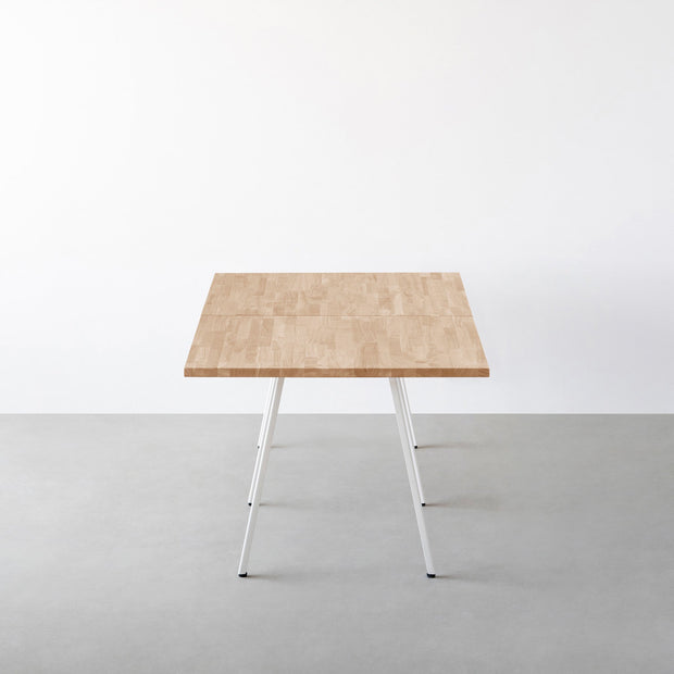 THE TABLE / ラバーウッド アッシュグレー × White Steel × W181 - 300cm