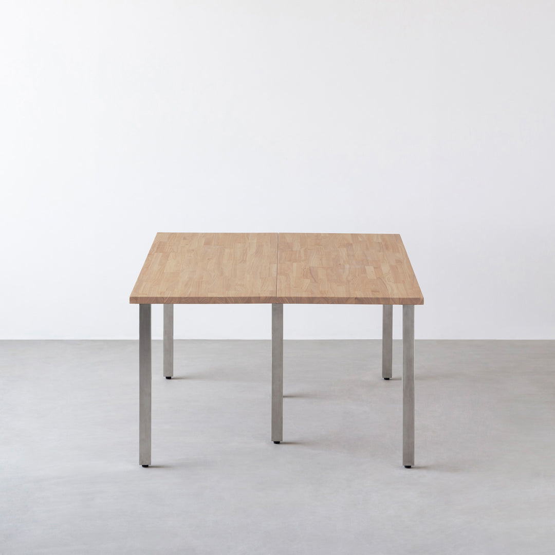 THE TABLE / ラバーウッド アッシュグレー × White Steel THE TABLE / ラバーウッド アッシュグレー × White Steel × W181