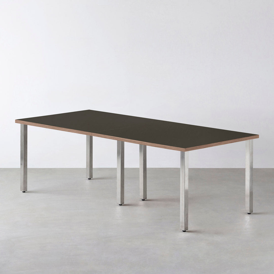 THE TABLE / リノリウム ブラック・ブラウン系 × Stainless × W181 - 300cm – KANADEMONO