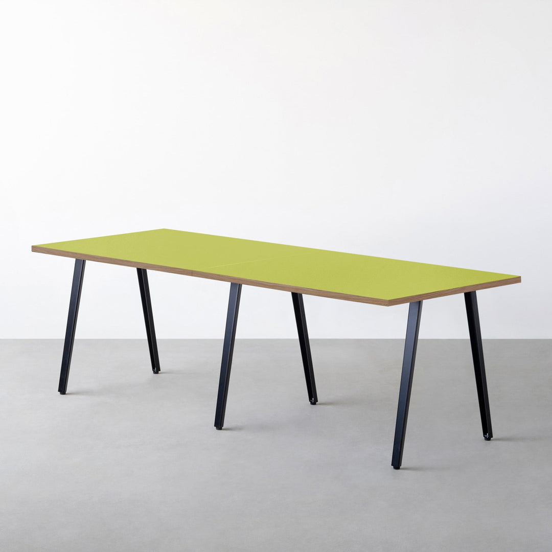 THE TABLE / リノリウム グリーン系 × Black Steel × W181