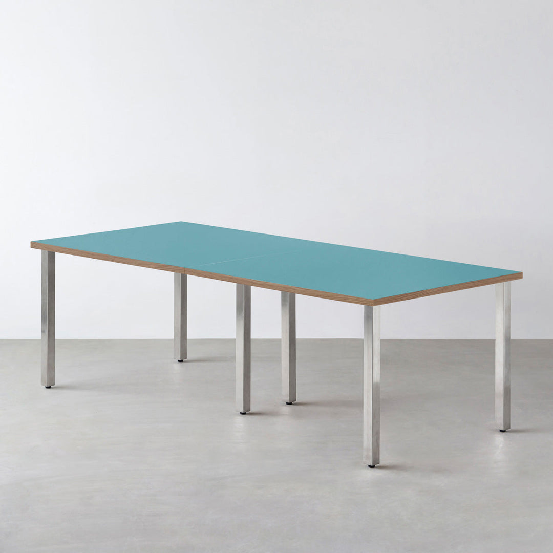 THE TABLE / リノリウム ブルー系 × Stainless × W181 - 300cm – KANADEMONO