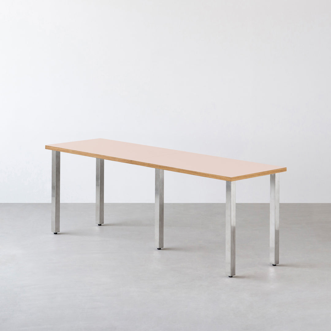 THE TABLE / リノリウム レッド・オレンジ系 × Stainless × W181