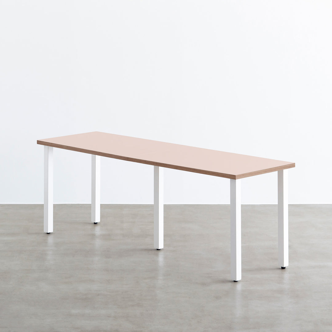 【まき】リノリウムテーブル天板 KanademonoLinoleumPewterTable_
