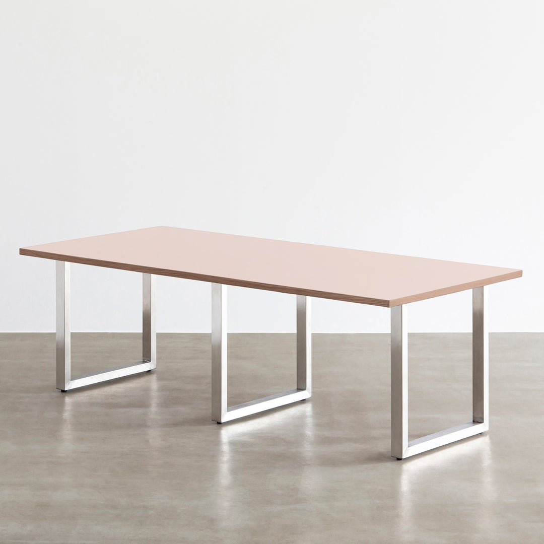 THE TABLE / リノリウム レッド・オレンジ系 × Stainless × W181