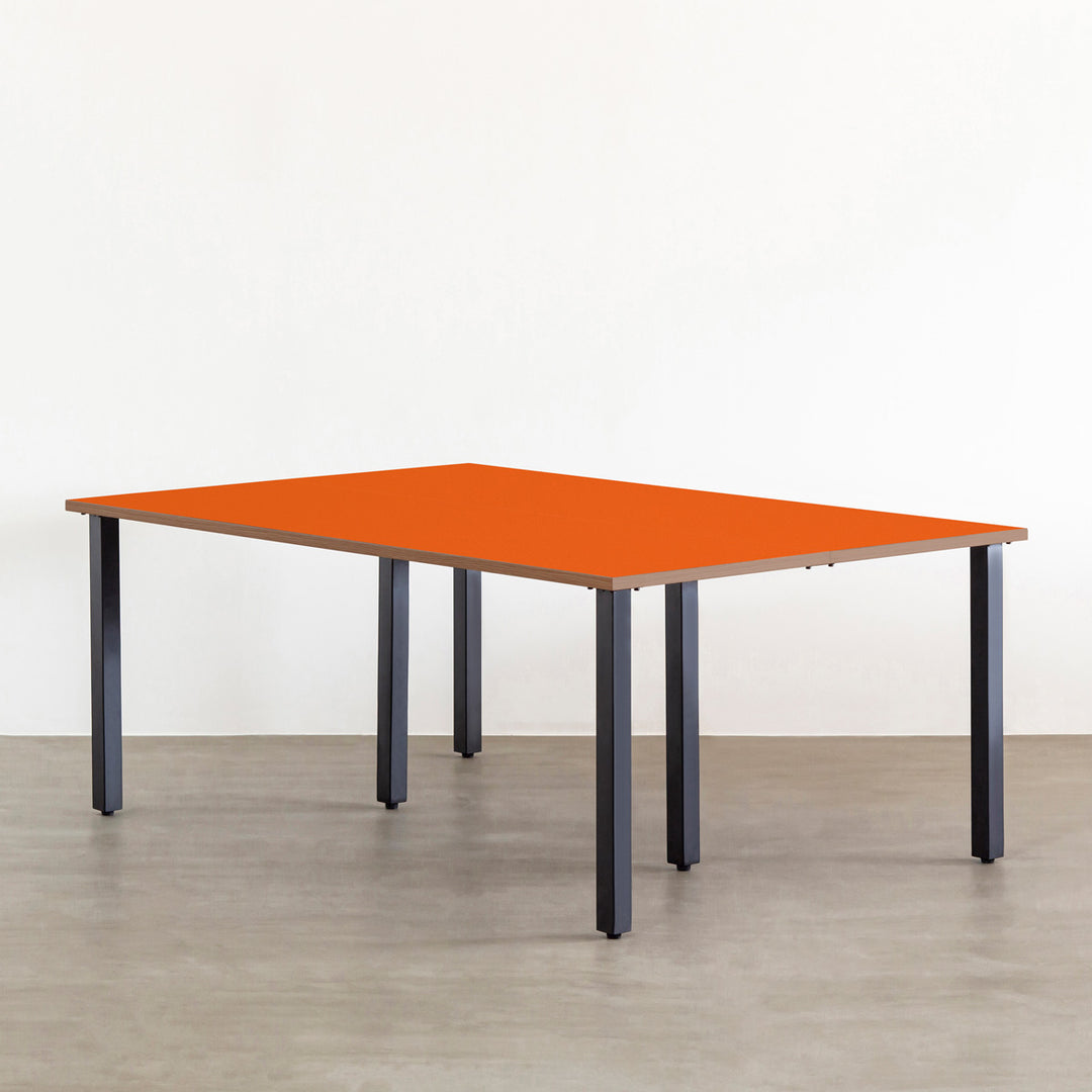 【4/13まで】かなでもの ラウンドテーブル リノリウム 100cm THE CAFE TABLE / リノリウム Black Steel 4pin × スクエア 60