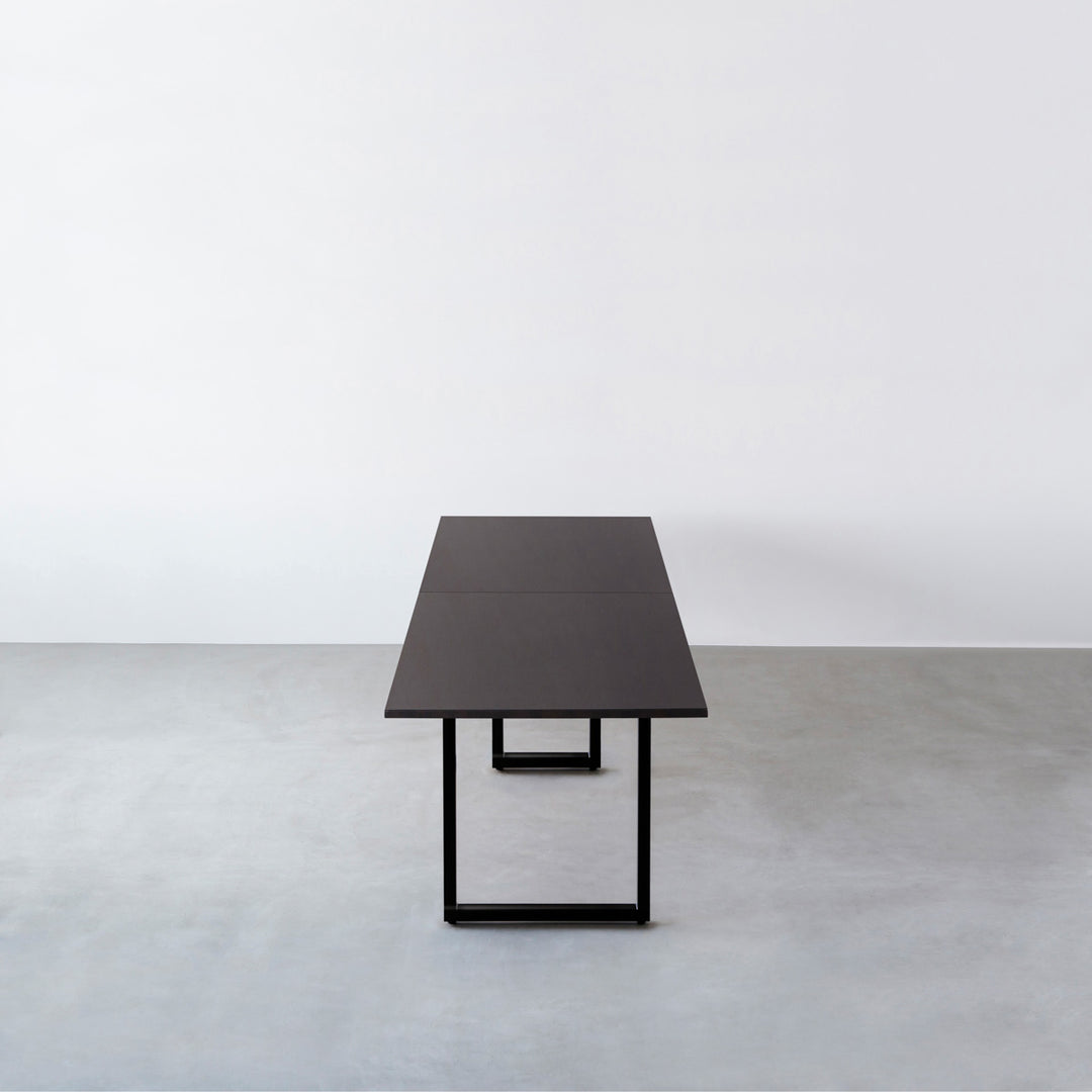 THE TABLE / ラバーウッド ブラックブラウン × Black Steel