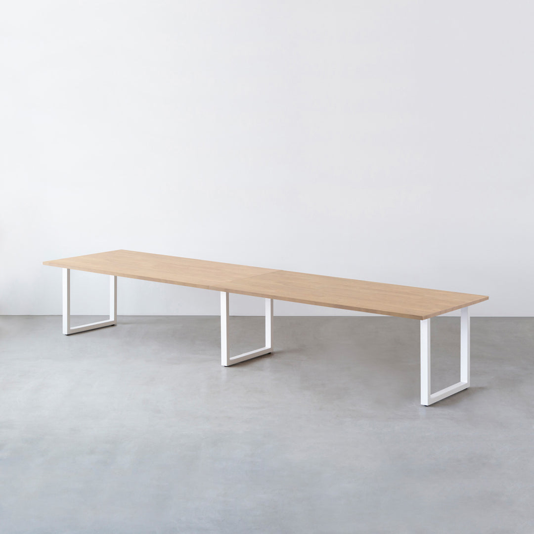 THE TABLE / ラバーウッド アッシュグレー × White Steel THE TABLE / ラバーウッド アッシュグレー × White Steel × W301