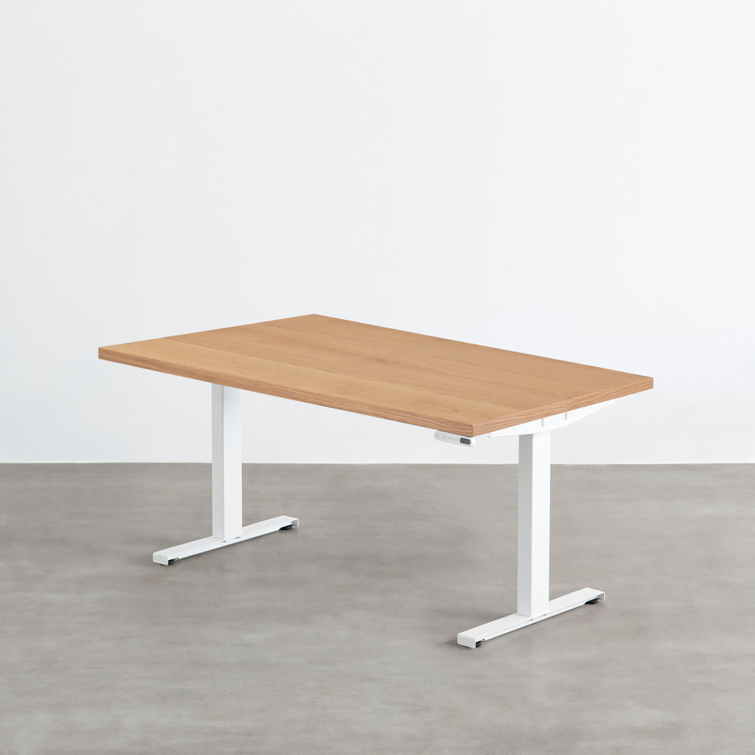 THE TABLE / ホワイトオーク × スマート電動昇降脚 – KANADEMONO