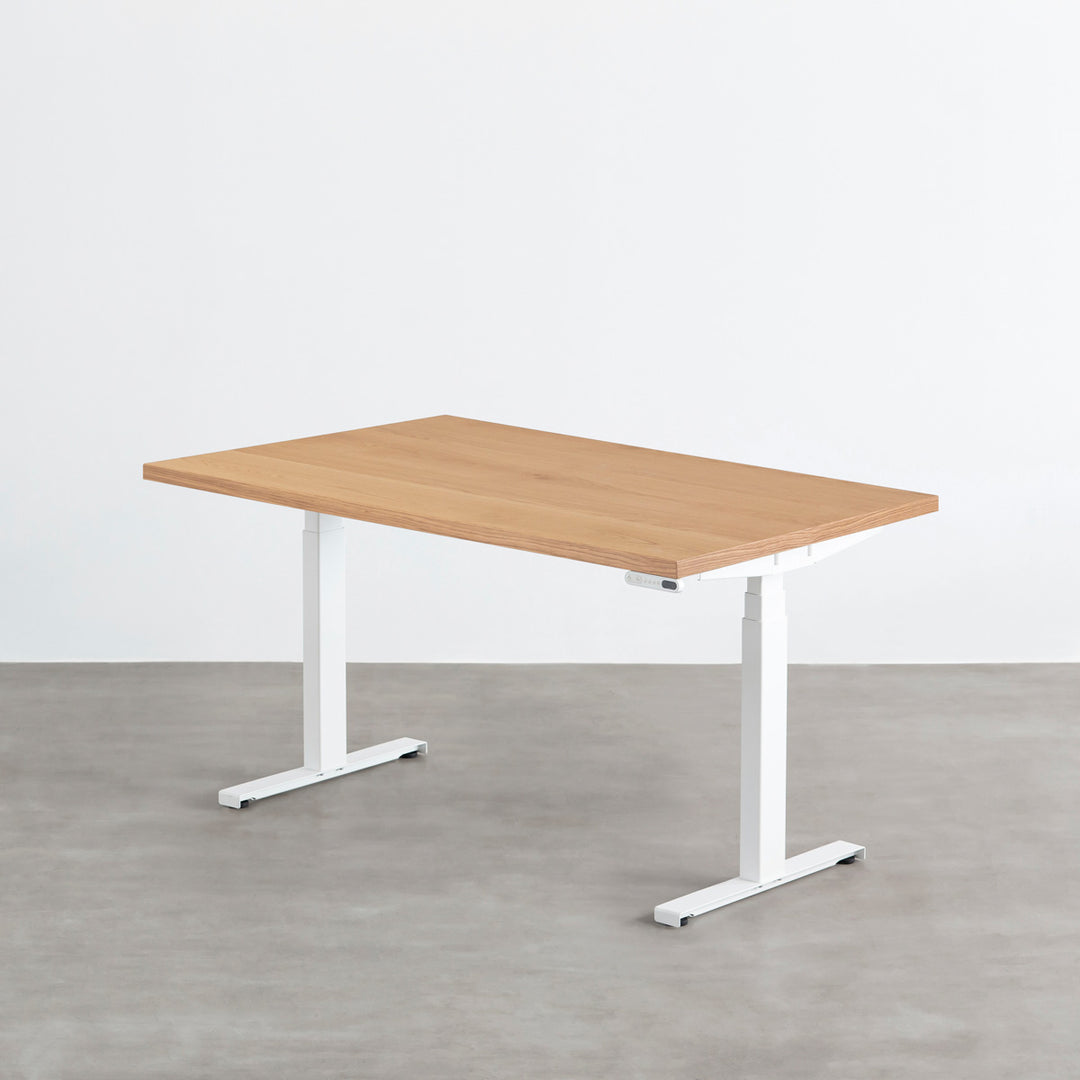 THE TABLE / ホワイトオーク × スマート電動昇降脚 – KANADEMONO