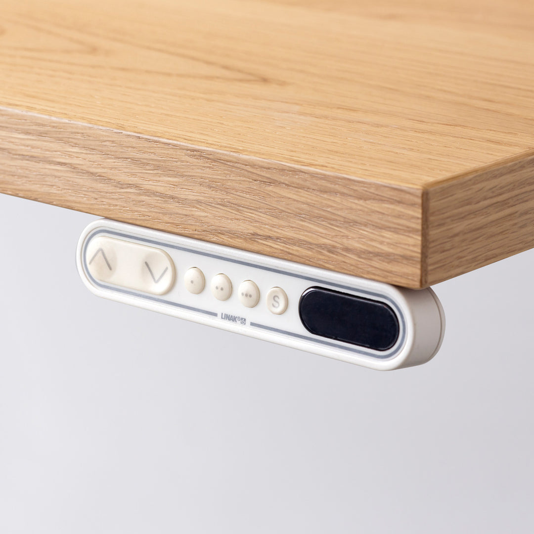 THE TABLE / ホワイトオーク × スマート電動昇降脚 – KANADEMONO