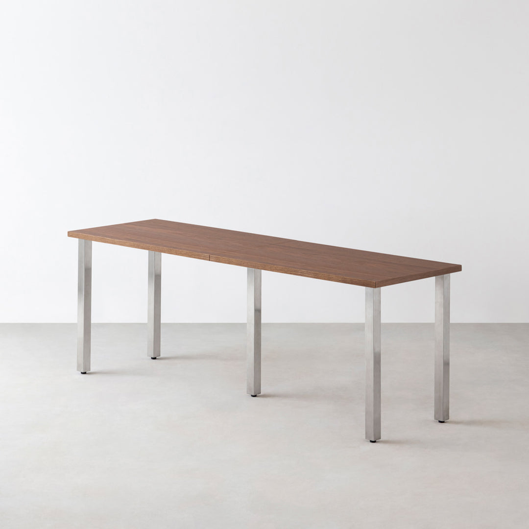 THE TABLE / ウォルナット × Stainless × W181 - 300cm D40 - 69cm