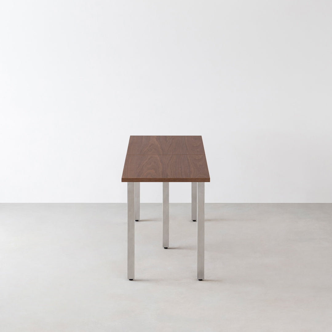 THE TABLE / ウォルナット × Stainless × W181 - 300cm D40 - 69cm