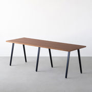 THE TABLE / ウォルナット × Black Steel × W181 - 300cm