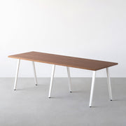 THE TABLE / ウォルナット × White Steel × W181 - 300cm