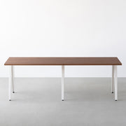 THE TABLE / ウォルナット × White Steel × W181 - 300cm