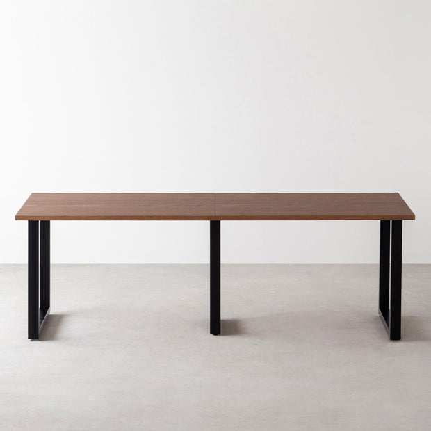 THE TABLE / ウォルナット × Black Steel × W181 - 300cm