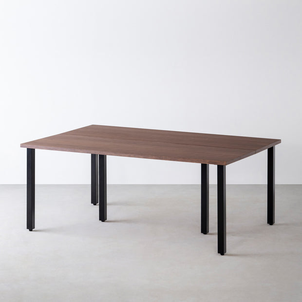 THE TABLE / ウォルナット × Black Steel × W150 - 180cm D80 - 120cm – KANADEMONO