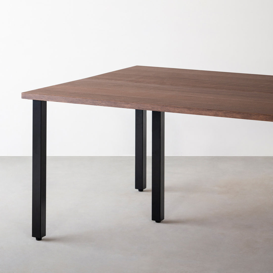 THE TABLE / ウォルナット × Black Steel × W150 - 180cm D80 - 120cm – KANADEMONO