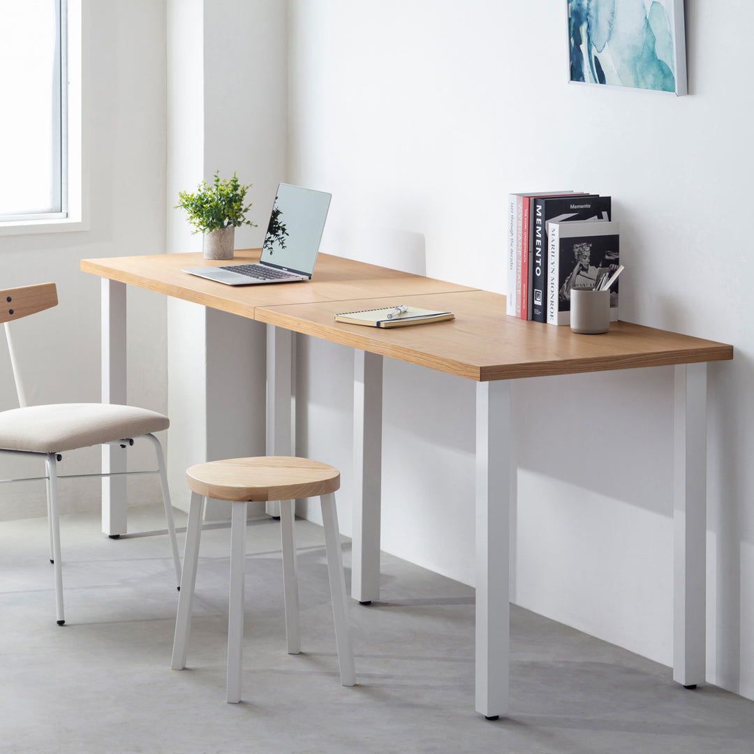 THE TABLE / ホワイトオーク × White Steel × W181 - 300cm D40 - 69cm – KANADEMONO