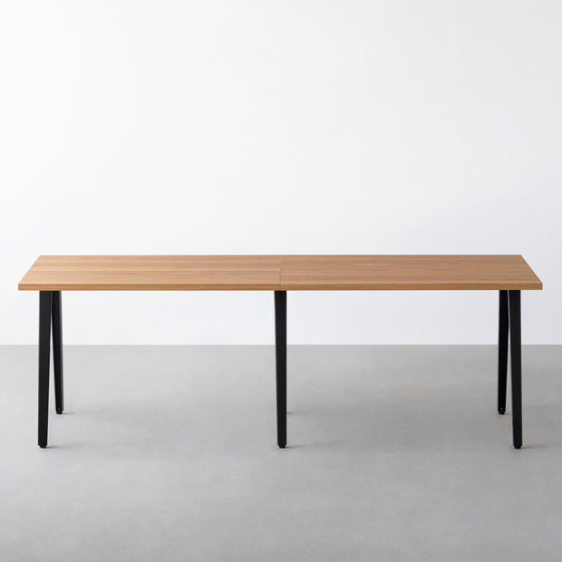 THE TABLE / ホワイトオーク × Black Steel × W181 - 300cm