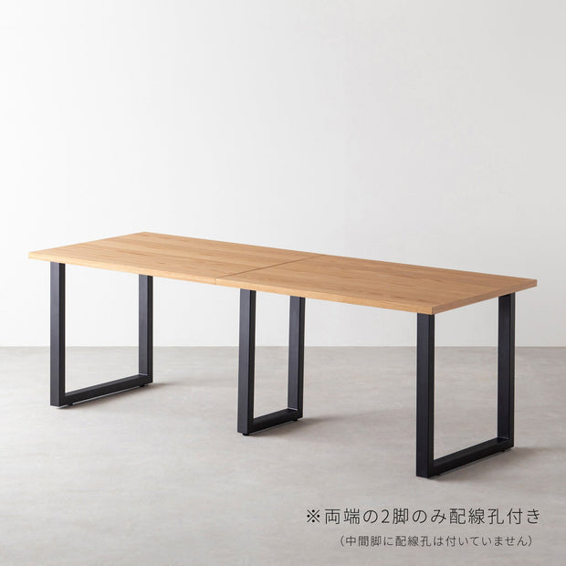 THE TABLE / ホワイトオーク × Black Steel × W181 - 300cm