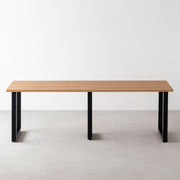 THE TABLE / ホワイトオーク × Black Steel × W181 - 300cm