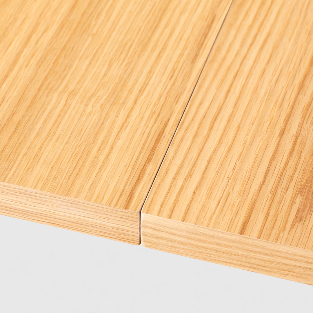 THE TABLE / ホワイトオーク × Tube T - Black Steel × W100 - 180cm