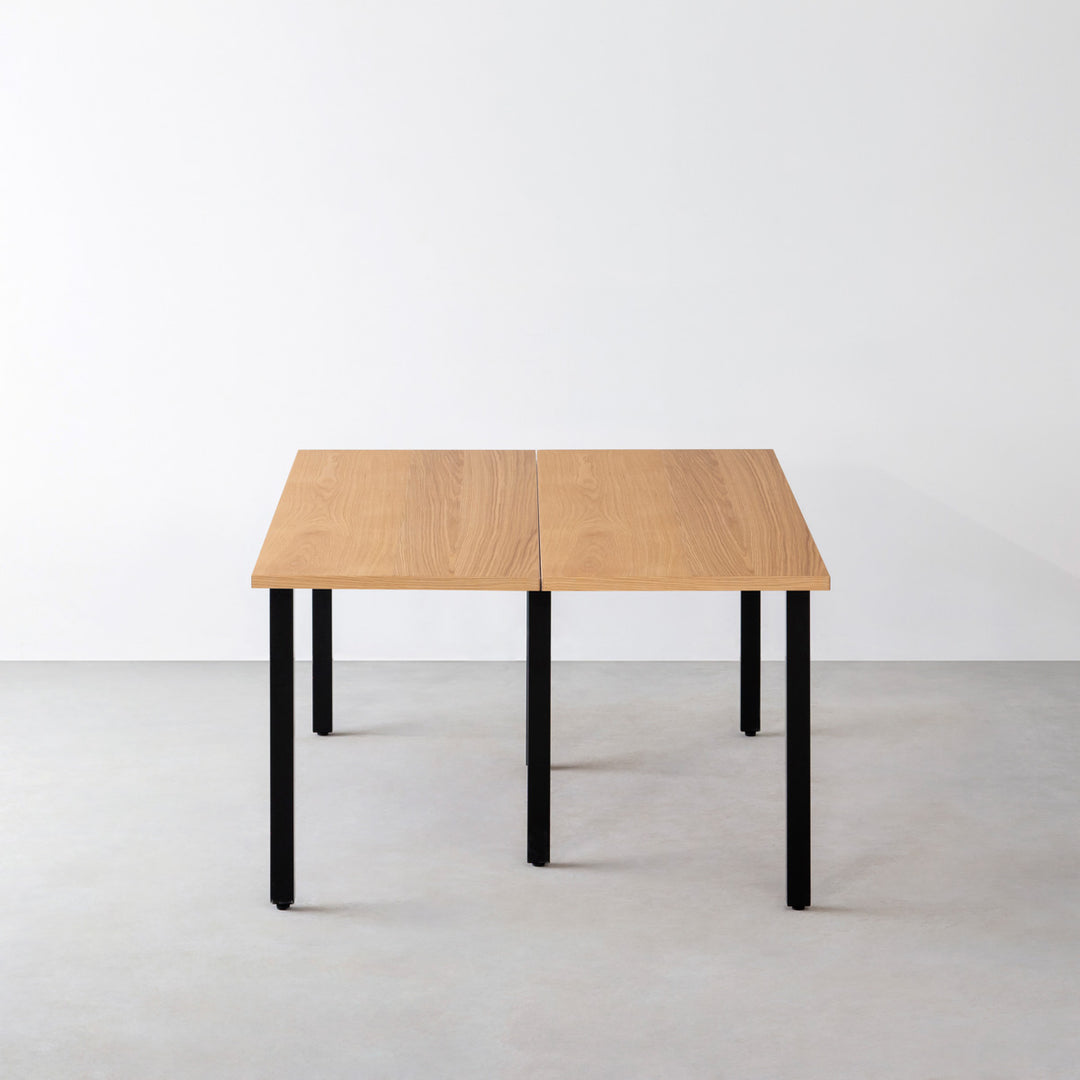 THE TABLE / ホワイトオーク × Black Steel × W150 - 180cm D80 - 120cm – KANADEMONO