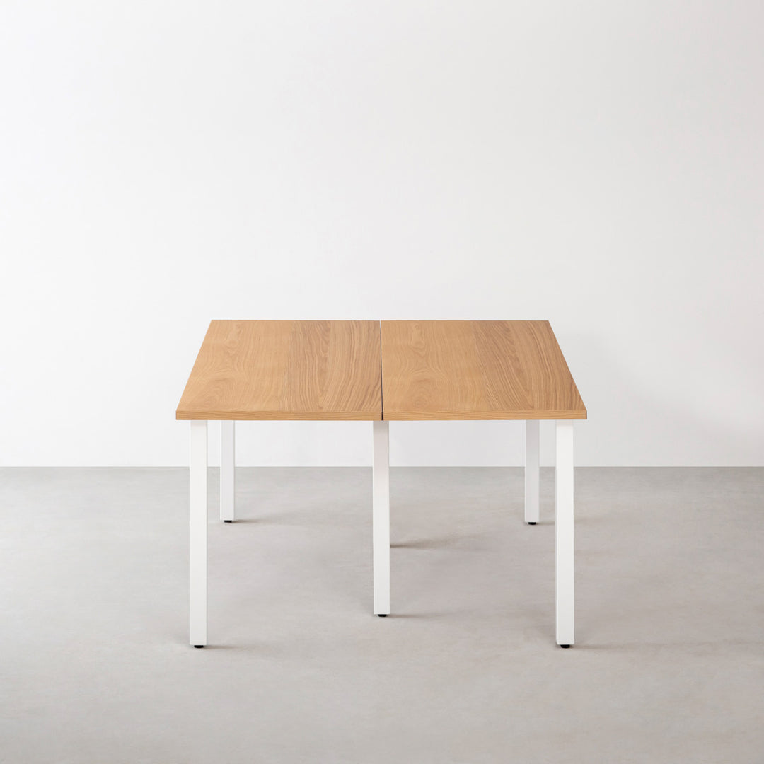 THE TABLE / ホワイトオーク × White Steel × W150 - 180cm D80 - 120cm – KANADEMONO