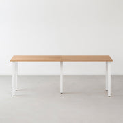 THE TABLE / くるみ × White Steel × W181 - 300cm D40 - 69cm