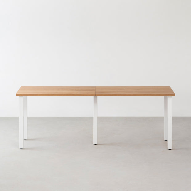 THE TABLE / くるみ × White Steel × W181 - 300cm D40 - 69cm