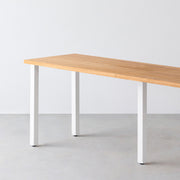 THE TABLE / くるみ × White Steel × W181 - 300cm D40 - 69cm