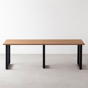 THE TABLE / くるみ × Black Steel × W181 - 300cm