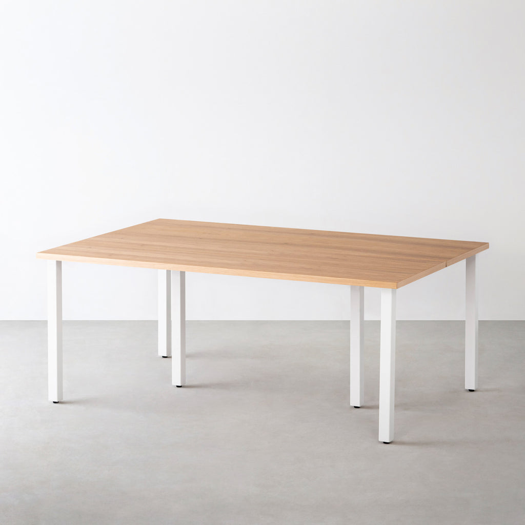 KANADEMONO カナデモノ THE TABLE テーブル W180 THE TABLE / くるみ × White Steel × W150 - 180cm D80 - 120cm