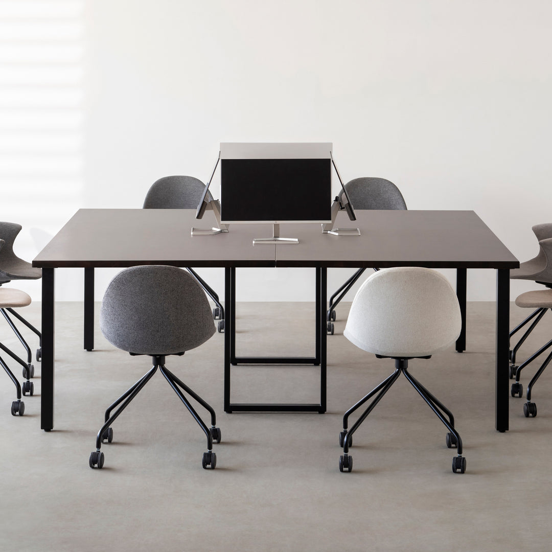 【デンデンさま専用】KANADEMONO デスク ラバーウッド THE TABLE / スタンディングデスク × ラバーウッド アッシュ