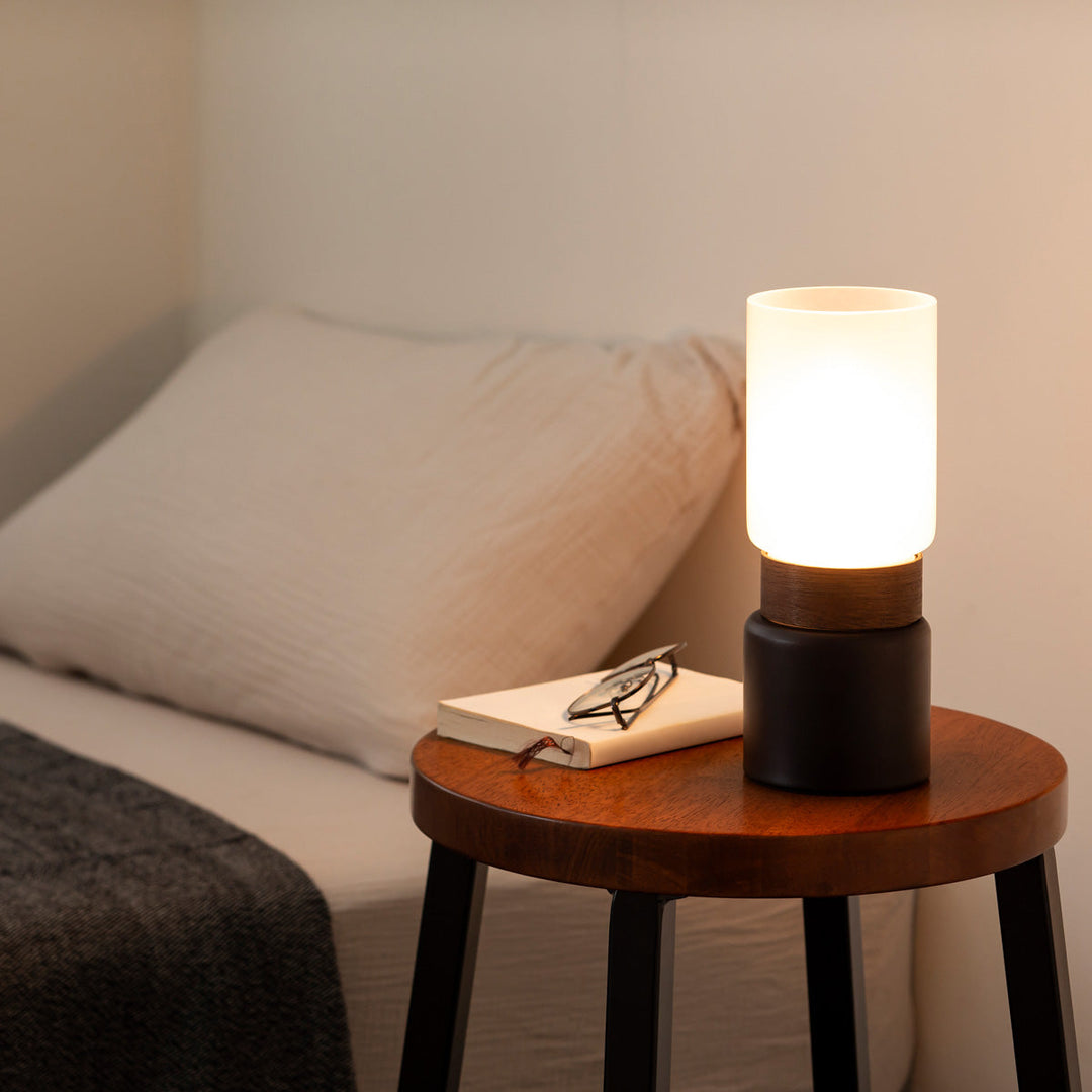 カナデモノ　Candle × Glassバーチ材 テーブルランプタッチ式 Candle × Glass バーチ材 テーブルランプ タッチ式 – KANADEMONO