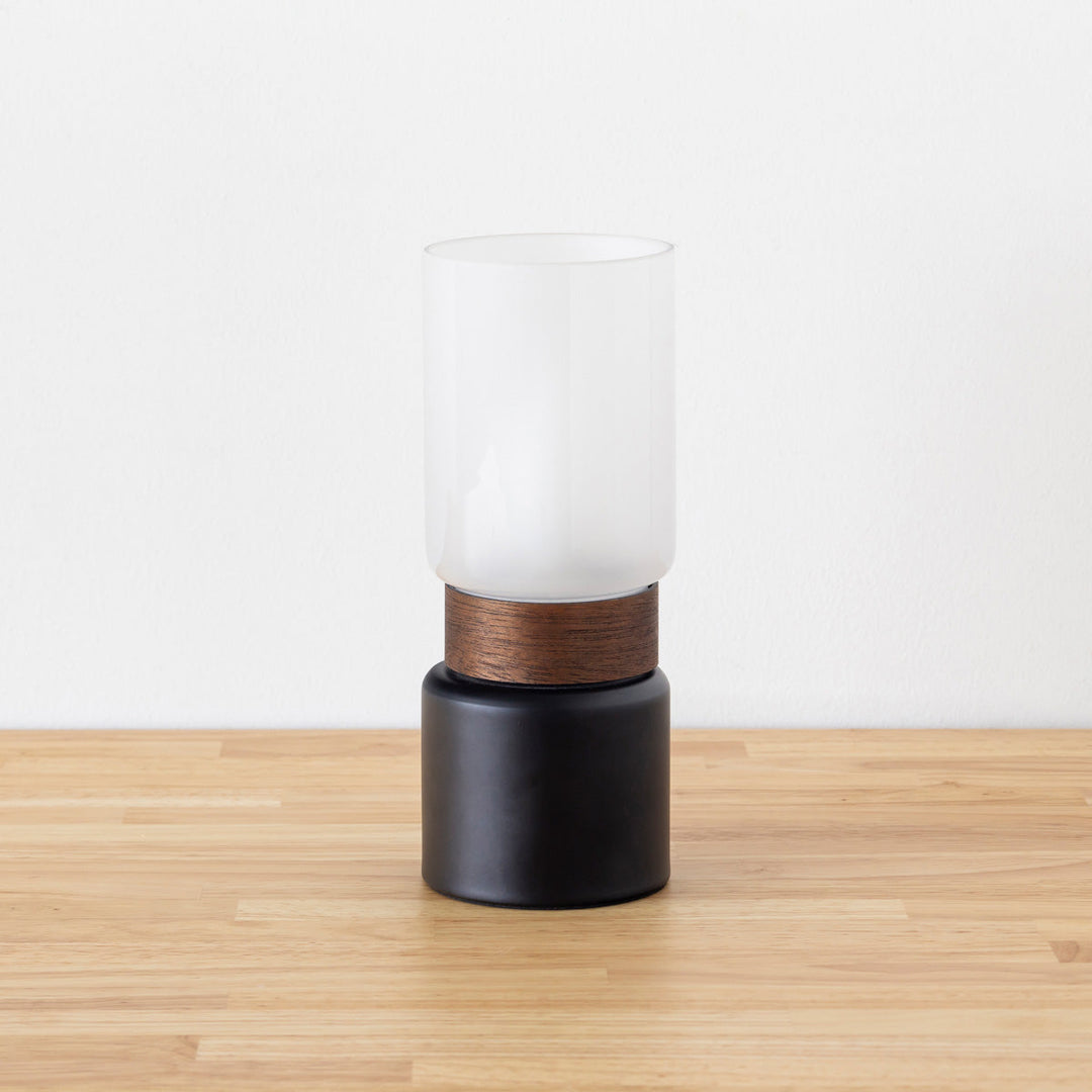 Candle × Glass バーチ材 テーブルランプ タッチ式 – KANADEMONO