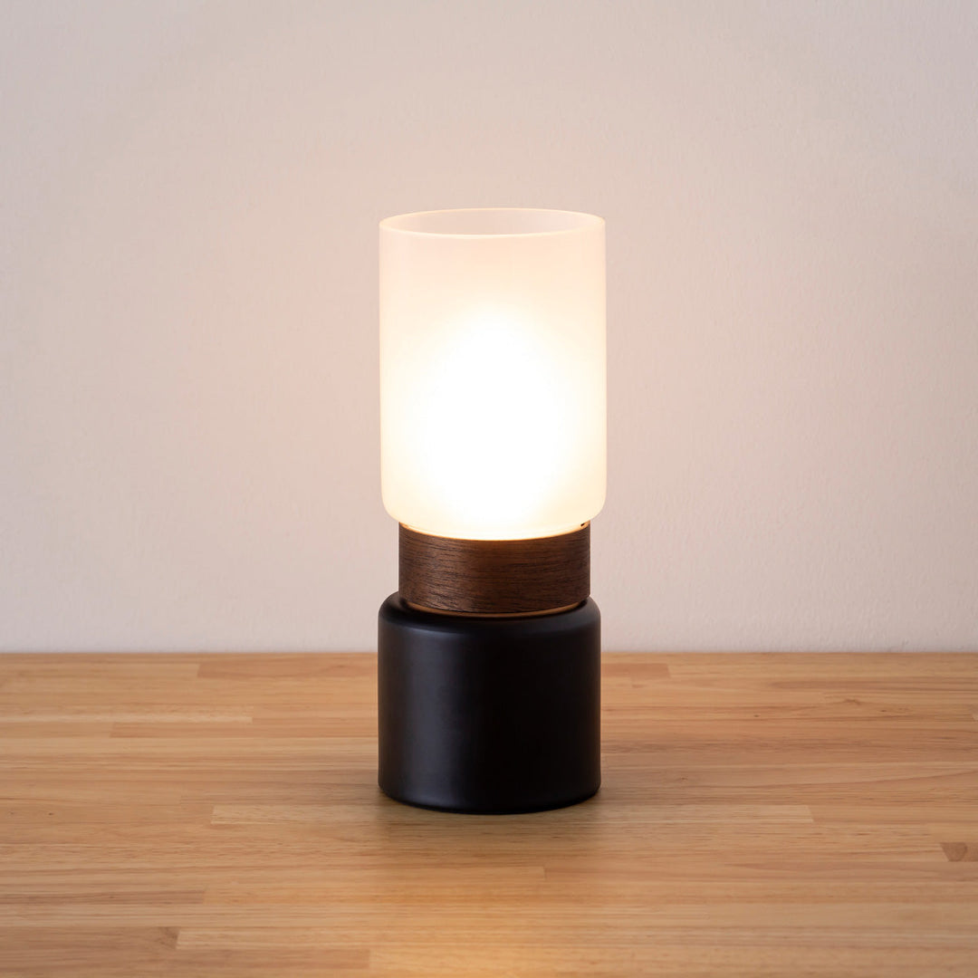 Candle × Glass バーチ材 テーブルランプ タッチ式 – KANADEMONO