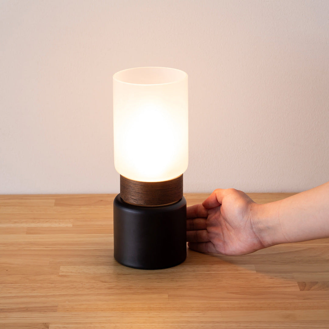 カナデモノ　Candle × Glassバーチ材 テーブルランプタッチ式 Candle × Glass バーチ材 テーブルランプ タッチ式 – KANADEMONO