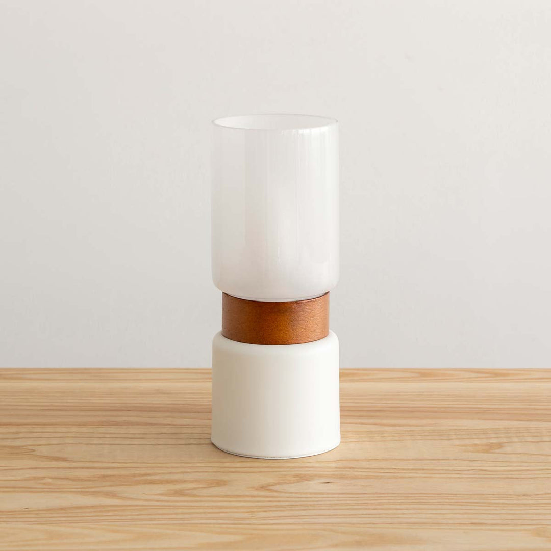 Candle × Glass バーチ材 テーブルランプ タッチ式 – KANADEMONO