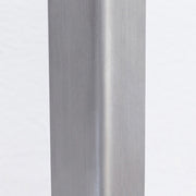 Kanademonoのホワイトオーク突板天板にマットな光沢のステンレス角柱脚を組み合わせたテーブル（脚）