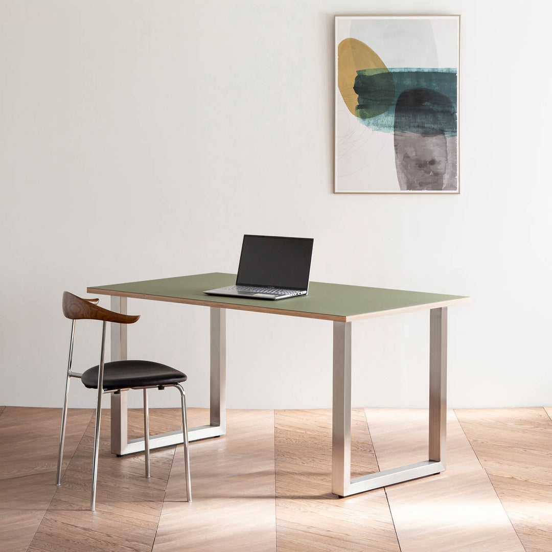 GemoneOliveLinoleumTable_Stain