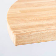 THE TABLE / 半円 × ラバーウッド × White Steel
