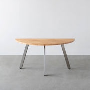 THE TABLE / 半円 × ラバーウッド × Stainless