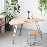 THE TABLE / 半円 × ラバーウッド × Stainless